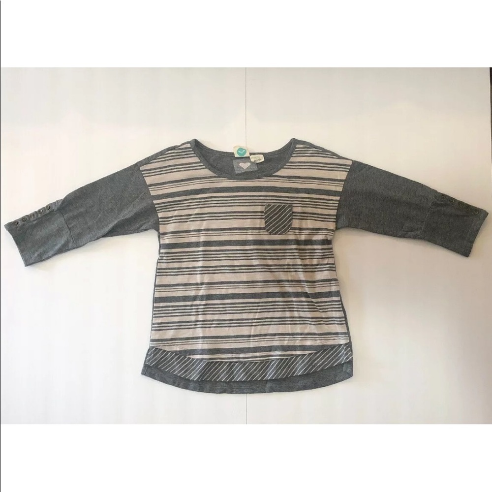 Brand New Girls Roxy Girl Gray Long Sleeve Top